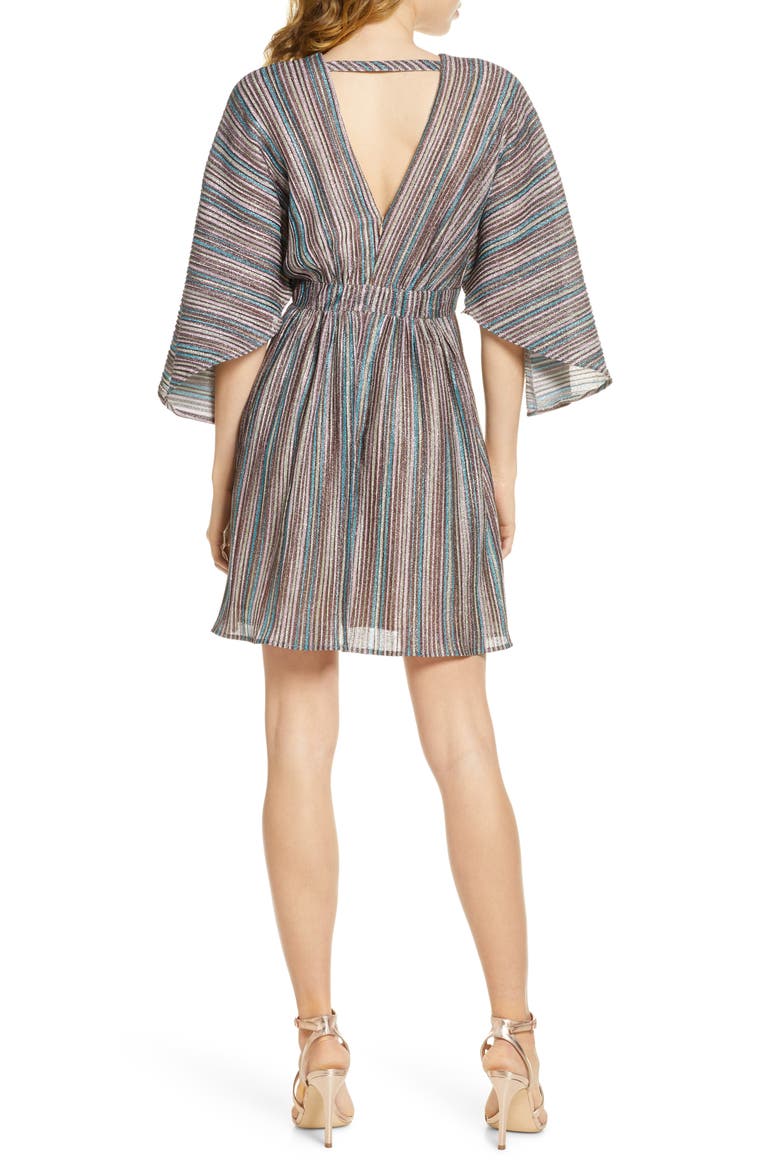 Harlyn Metallic Stripe Cocktail Dress (Women)