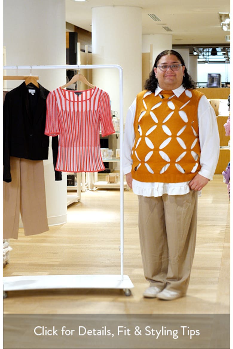 Pointelle Stitch Sweater video
