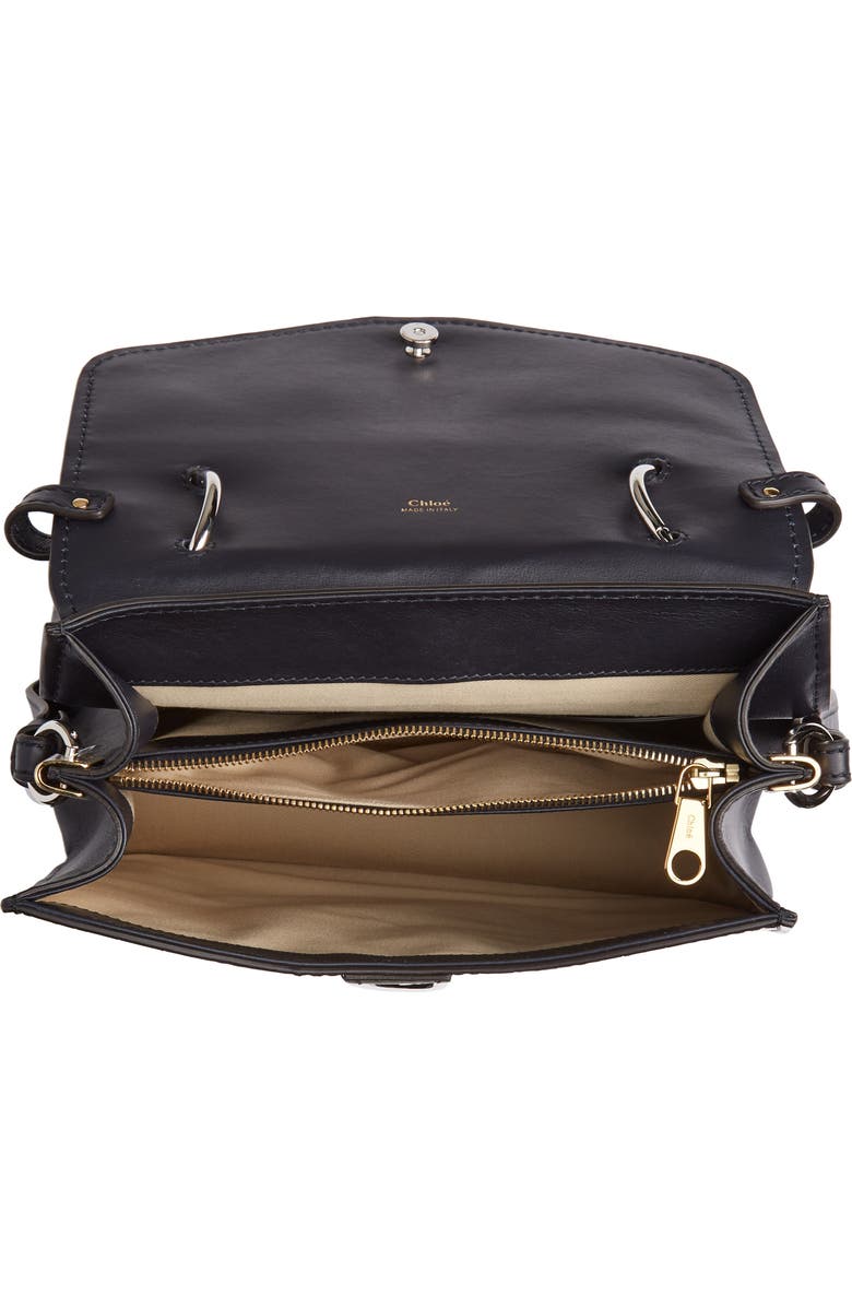 Chloé Medium Aby Croc Embossed Calfskin Shoulder Bag, Alternate, color,