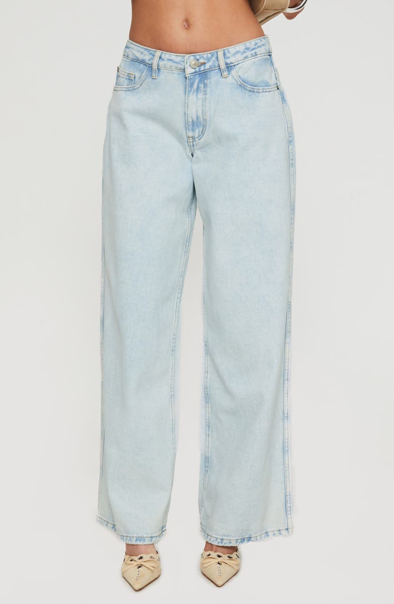 Princess Polly Brayden Relaxed Wide Leg Jeans, Main, color, 