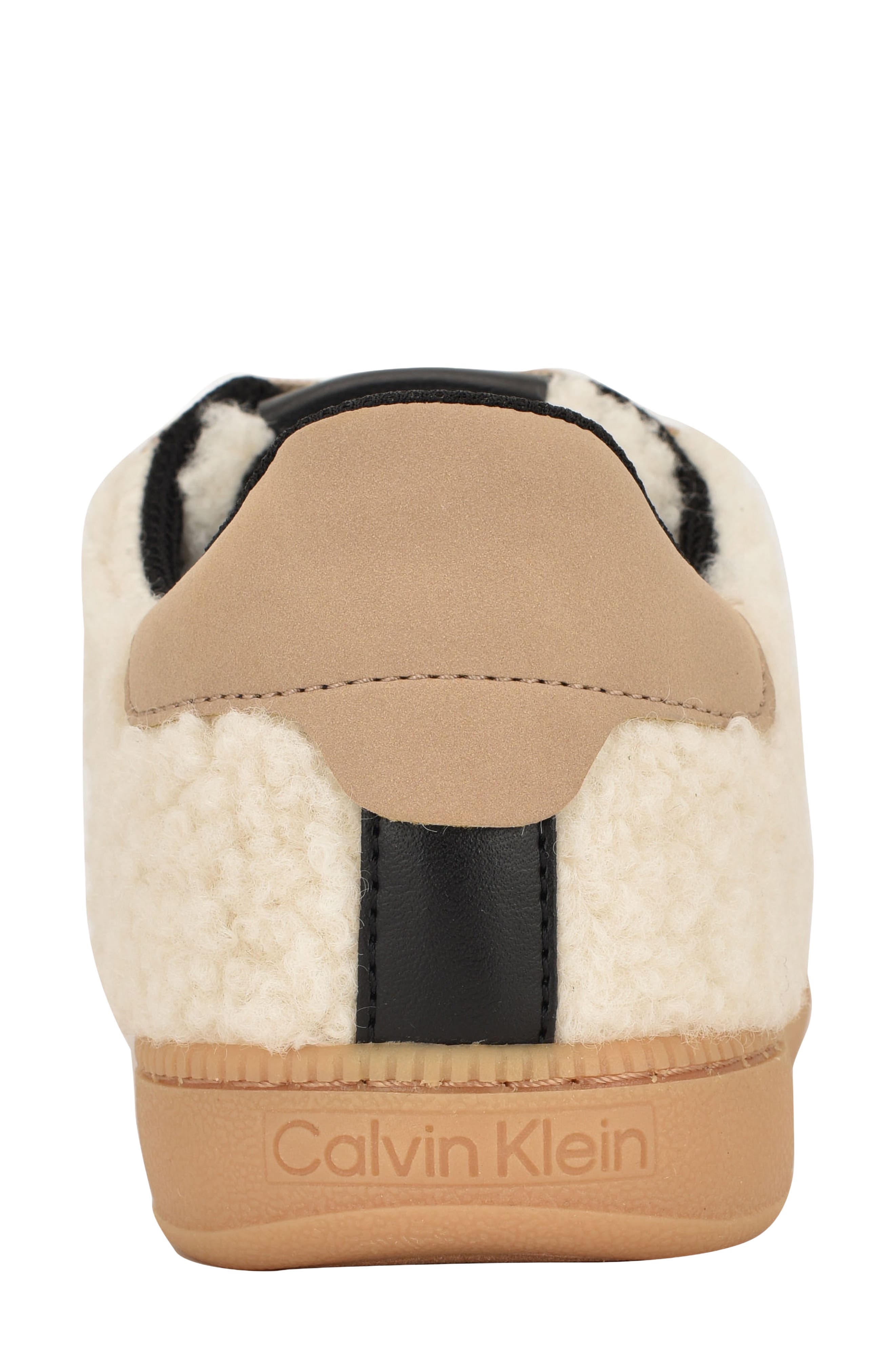 Nhova Sneaker with Faux Fur Trim, Alternate, color, NATURAL