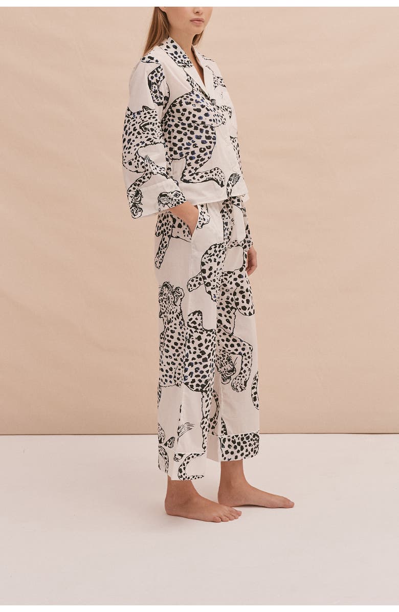 Desmond & Dempsey Boxy Shirt & Wide Leg Set, Alternate, color, Jag Cream