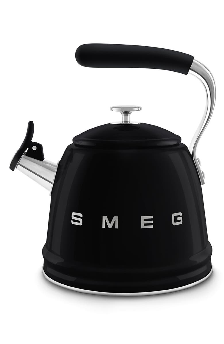 smeg Whistling Kettle, Main, color, Black