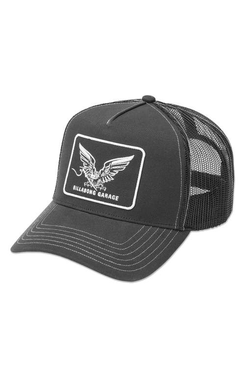 Billabong Bird Of Prey Garage Trucker Hat In Gray
