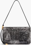 Donna Karan New York Velvet Flap Shoulder Bag