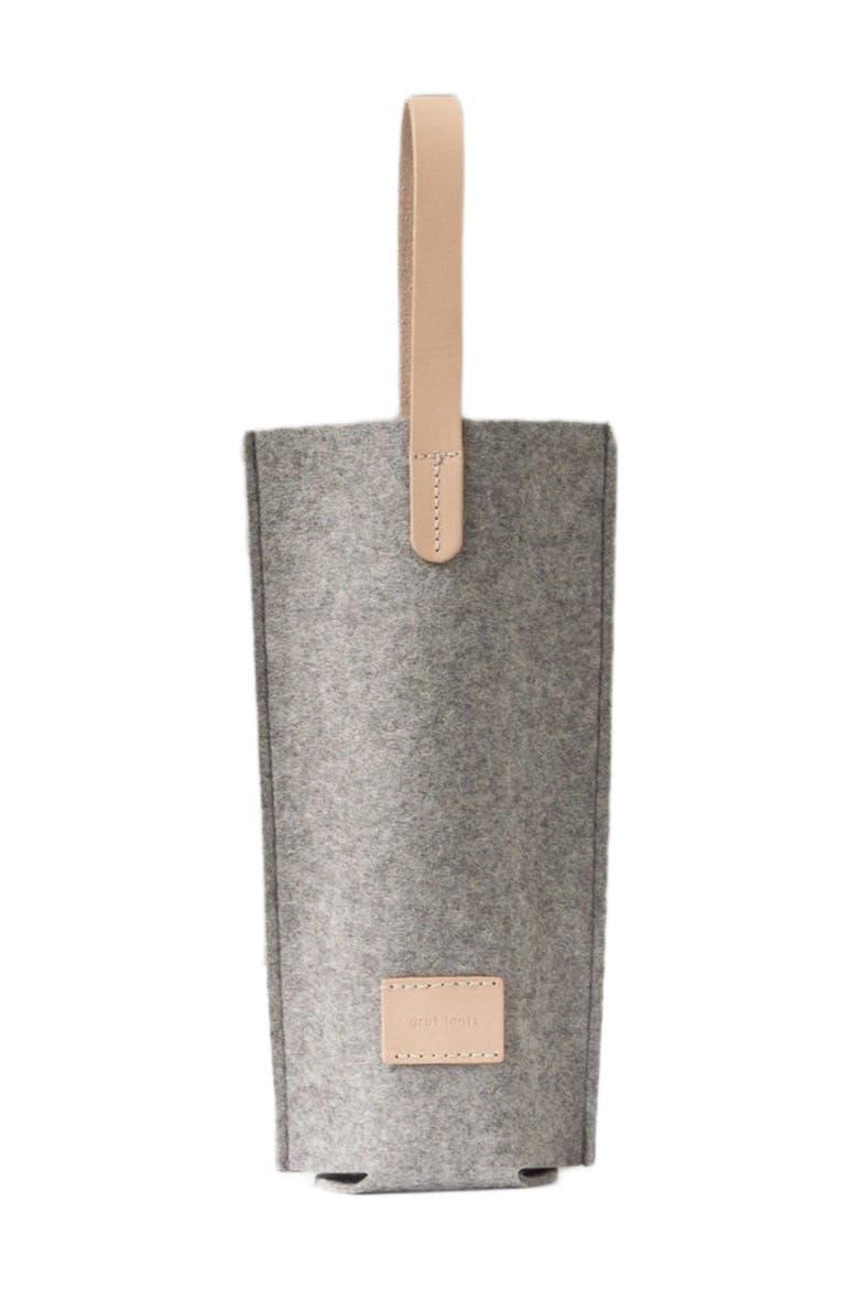 Hana Merino Wool Bottle Bag, Main, color, Granite