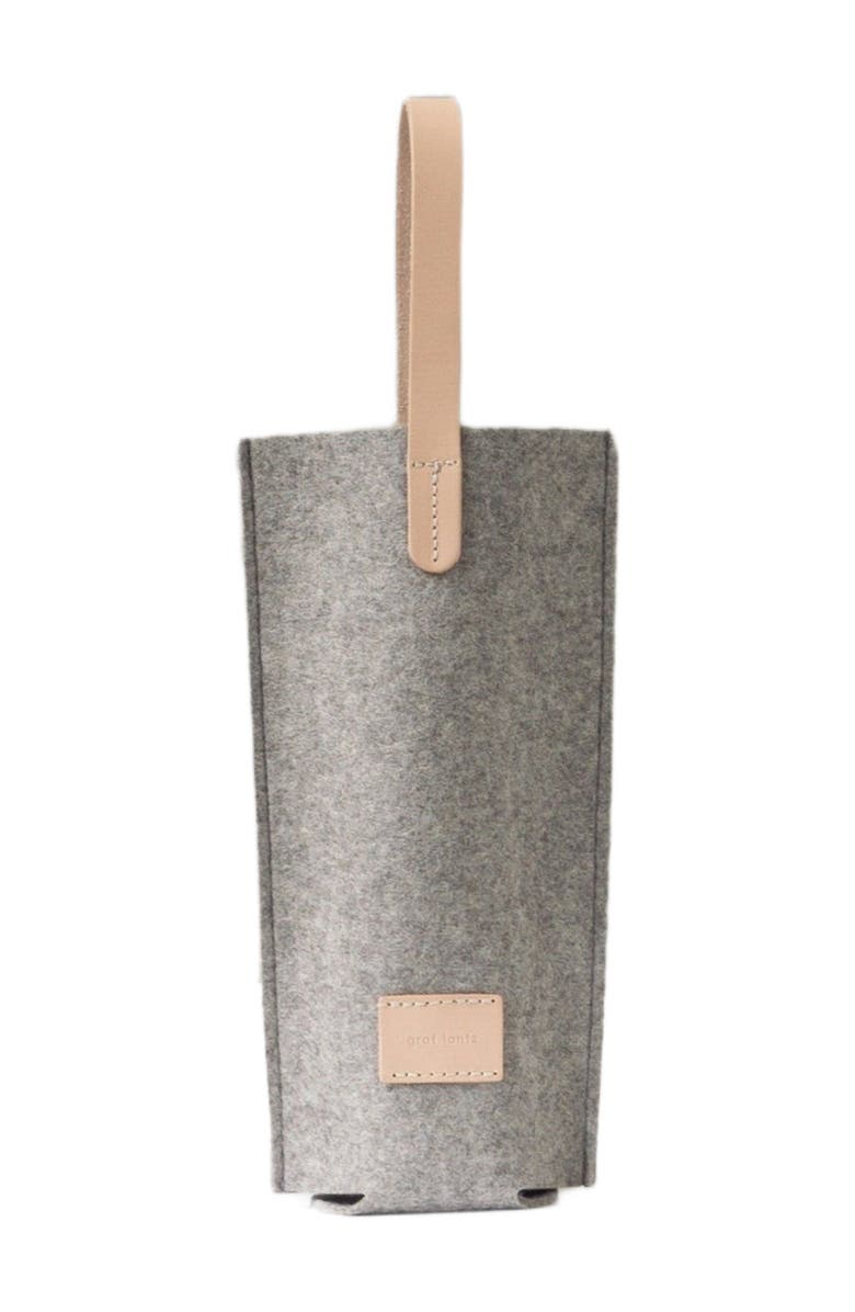 Graf Lantz Hana Merino Wool Bottle Bag, Main, color, Granite