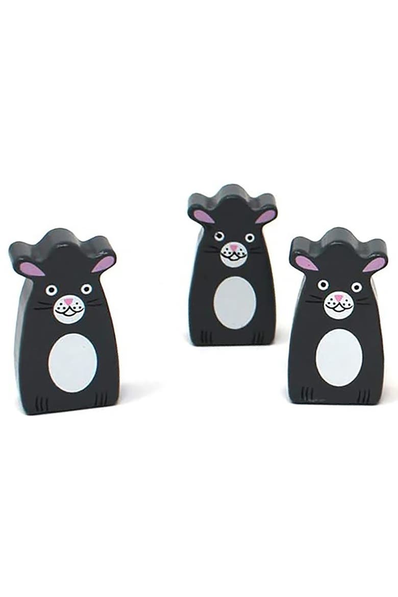 Bowling Toy Cat with Mice, Alternate, color, Multicolored