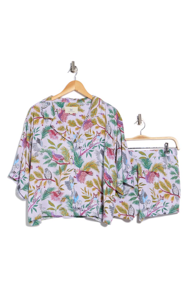 Printfresh Sweet Dreams Satin Short Sleeve Pajamas, Alternate, color,