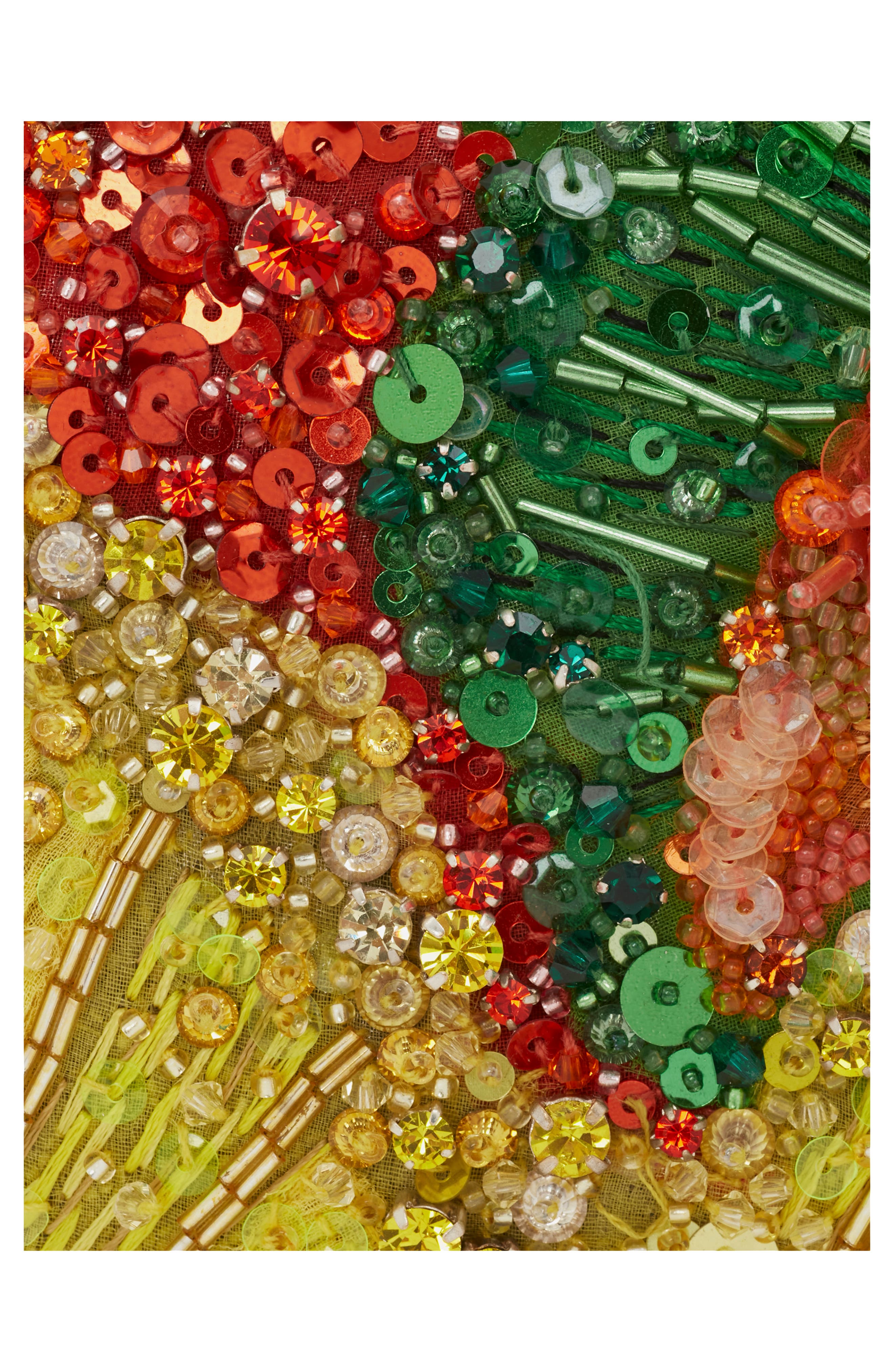 McQueen Embellished Four Ring Box Clutch, Alternate, color, 