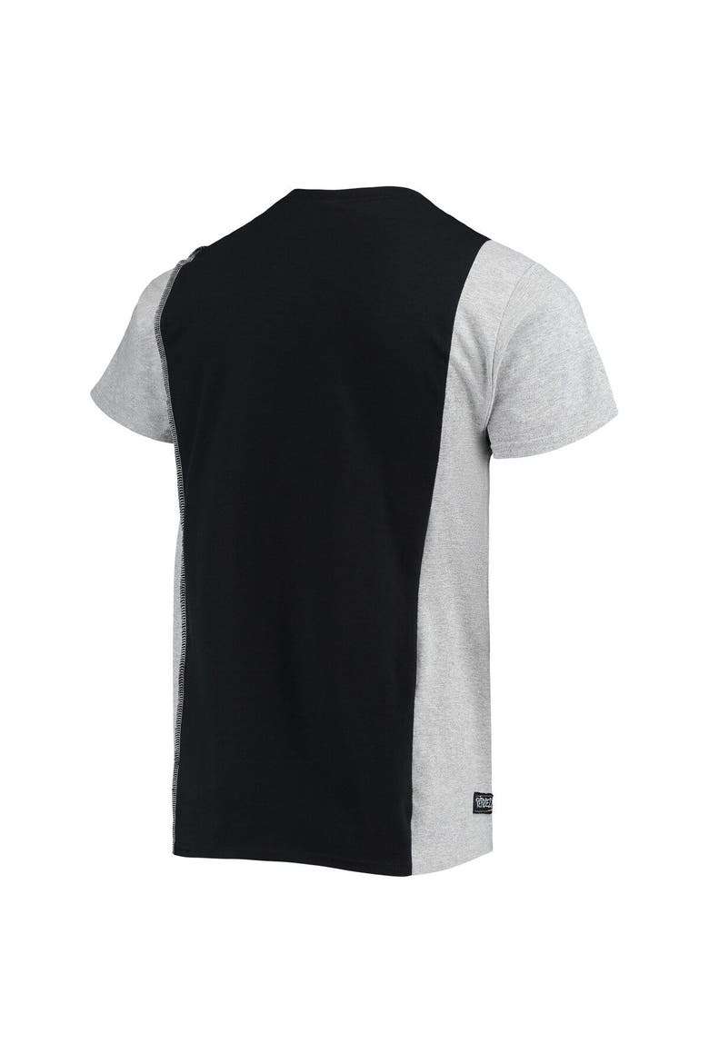 Men's Refried Apparel Black/Heathered Gray Las Vegas Raiders Sustainable Split T-Shirt, Alternate, color, Black