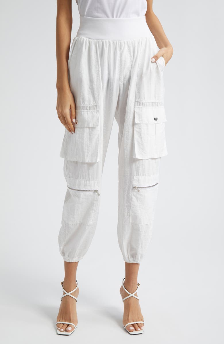 Cinq à Sept Genevive High Waist Crop Cargo Pants, Main, color, 