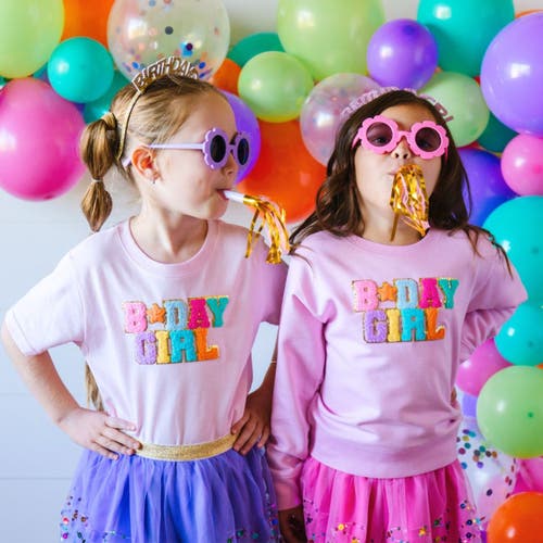 Sweet Wink Girls' Birthday Patch Sweatshirt - Little Kid, Big Kid In Pink