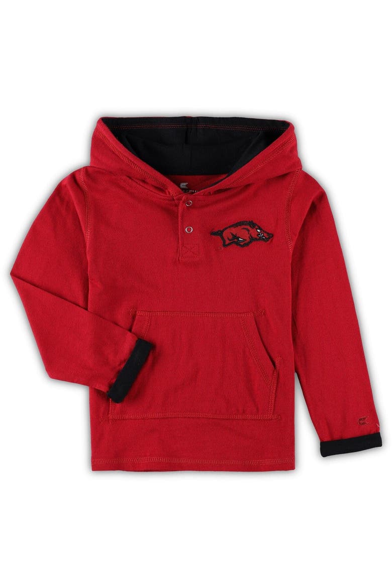 Toddler Colosseum Cardinal/Heathered Gray Arkansas Razorbacks Poppies Pullover Hoodie and Sweatpants Set, Alternate, color, Cardinal