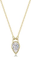 Lafonn Pear Lock Pendant Necklace