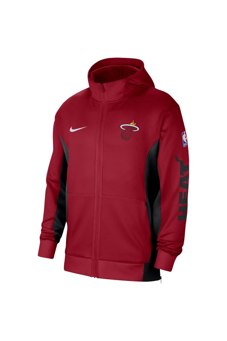 Men's Nike Red Miami Heat 2023/24 Authentic Showtime Full-Zip Hoodie, Alternate, color, Red