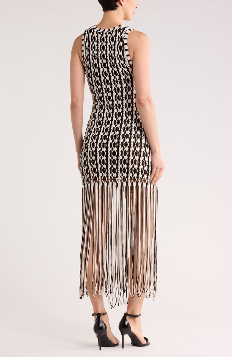 Simkhai Sonia Fringe Tank Dress, Alternate, color, 
