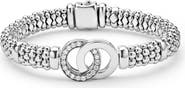 LAGOS Signature Caviar Interlocking Diamond Bracelet