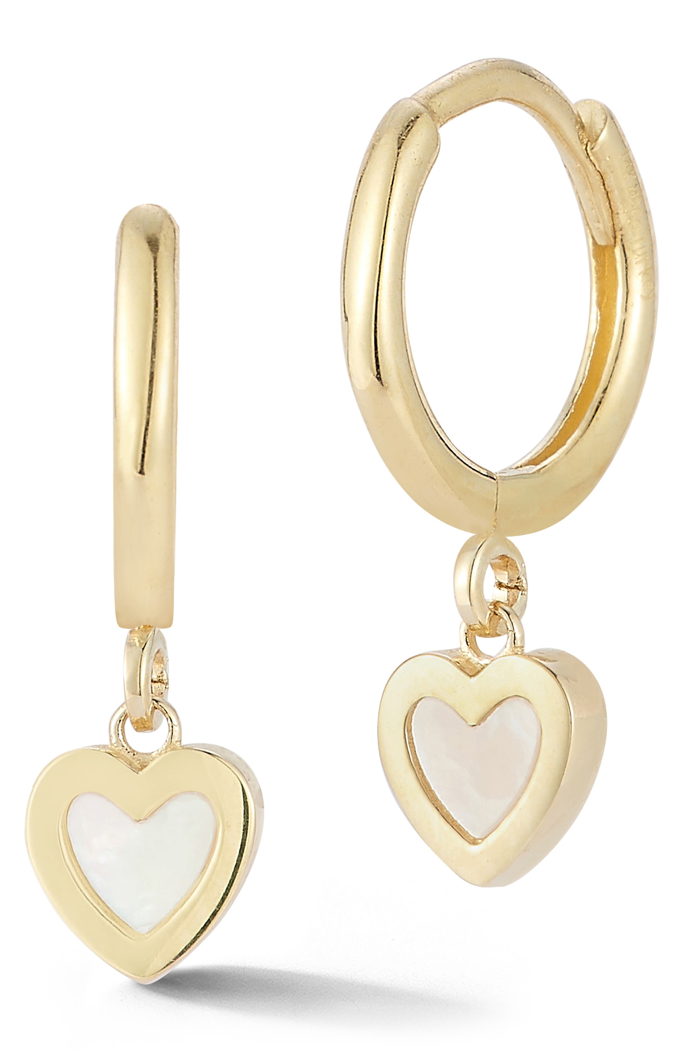 Ember Fine Jewelry Mini Heart Huggie Hoop Earrings