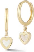 Ember Fine Jewelry Mini Heart Huggie Hoop Earrings