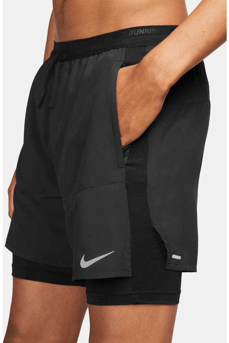 Dri-FIT Stride Hybrid Running Shorts, Alternate, color, BLACK/ BLACK/ BLACK