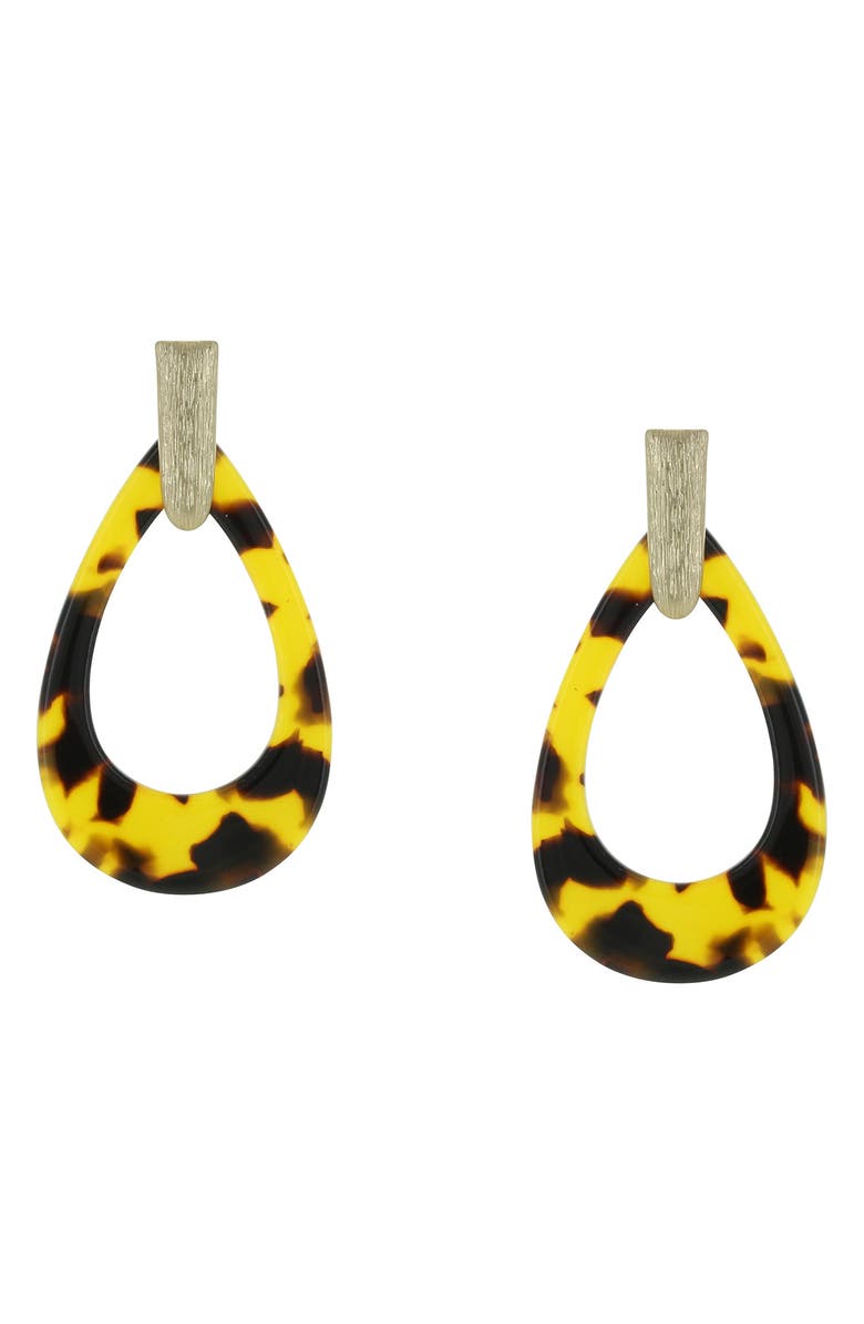 OLIVIA WELLES Susie Resin Teardrop Earrings, Main, color, 