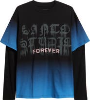 SANTO STUDIO Ryan Sheckler Edition Graphic Layered Long Sleeve Cotton T-Shirt