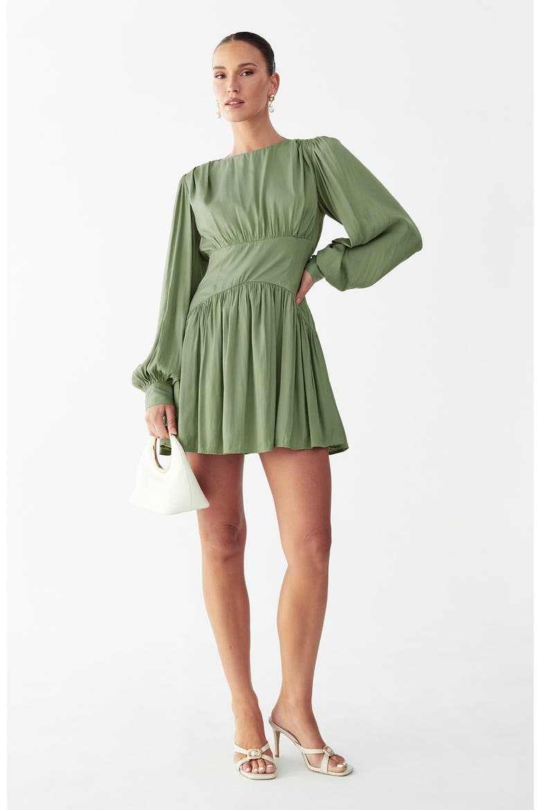 Izzy Mini Dress, Alternate, color, Sage Green