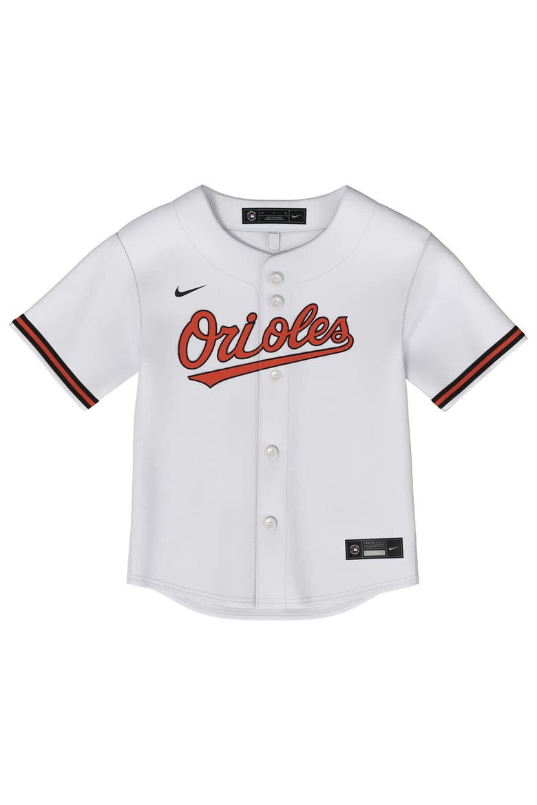 Toddler Nike Adley Rutschman White Baltimore Orioles Replica 2.0 Player Jersey, Alternate, color, White