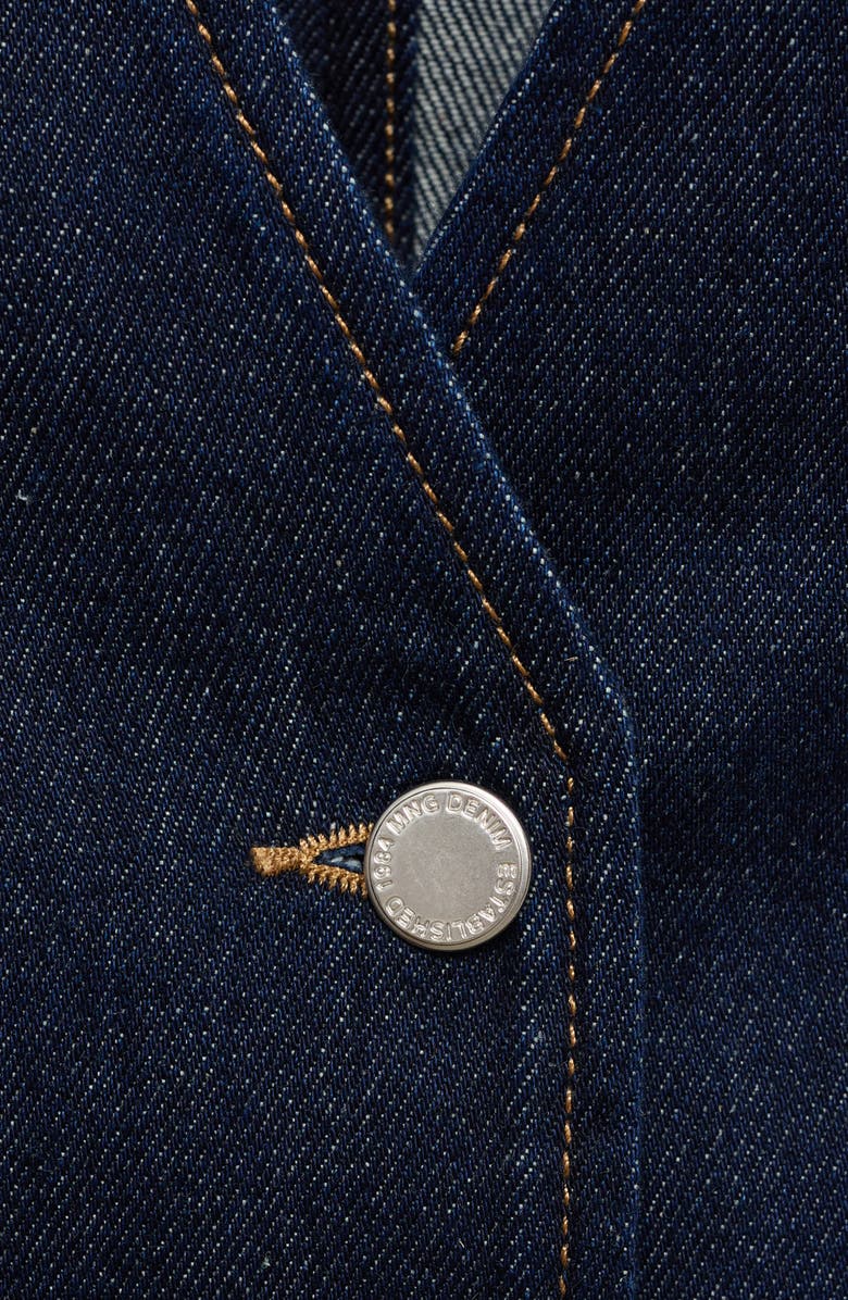 MANGO Denim Vest, Alternate, color,