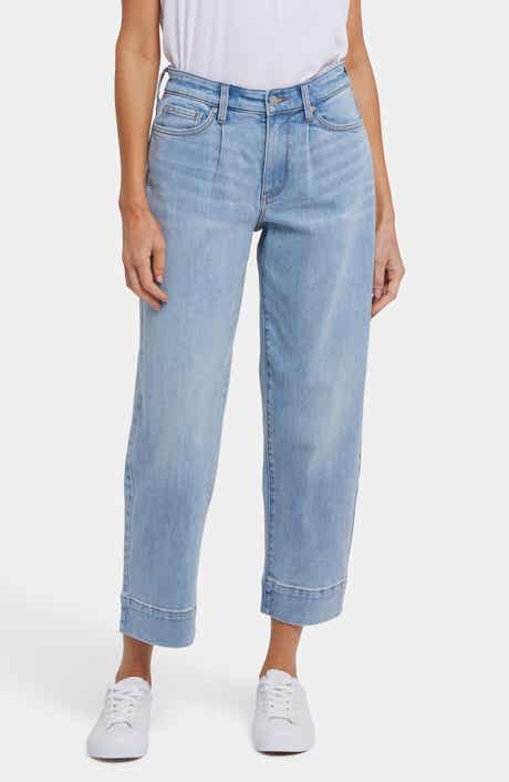 NYDJ Pleated High Waist Ankle Balloon Jeans