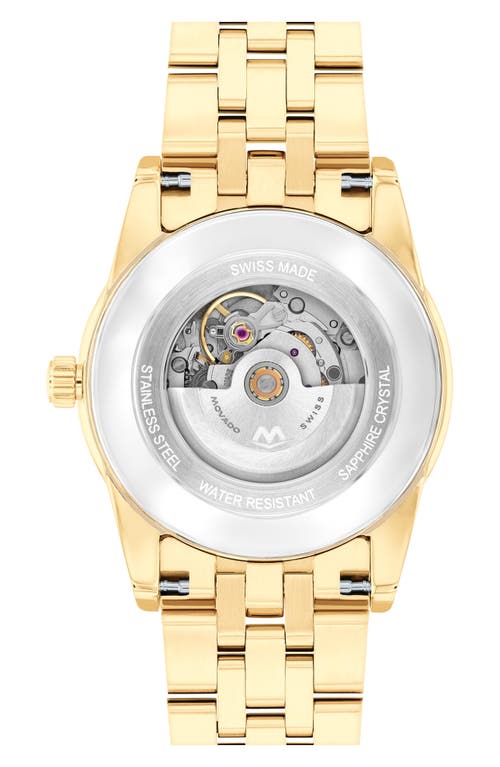 Movado Women's Museum Classic Swiss Automatic Yellow Pvd Watch, 33mm In Gray