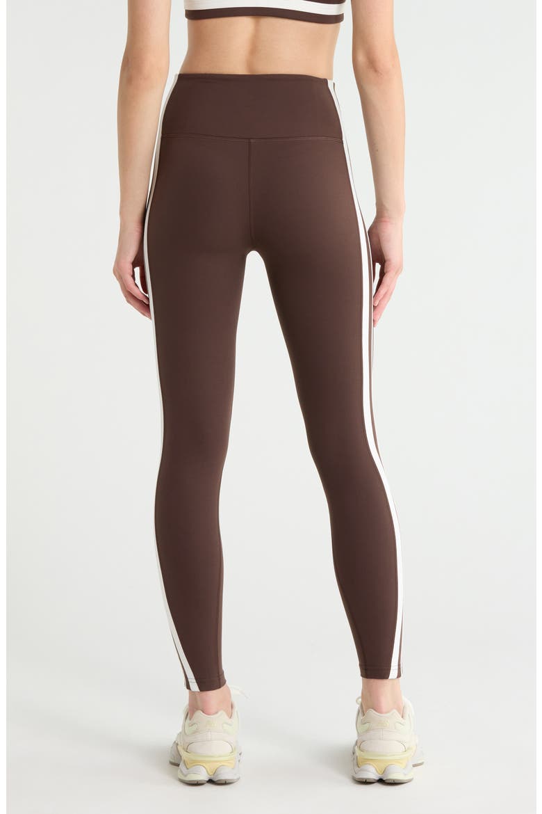 Bianca High Waist Rigor 7/8 Leggings, Alternate, color, DARK CHOCOLATE/ WHITE
