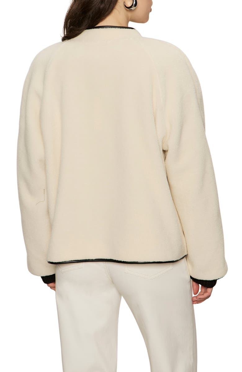 Sanctuary Powder Faux Shearling Jacket, Alternate, color, Chalk White