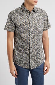 Rodd & Gunn Fox Glacier Sports Fit Short Sleeve Cotton Button-Up Shirt