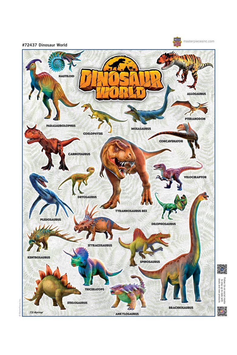Dinosaur World 1000 Piece Jigsaw Puzzle, Alternate, color, Multicolor