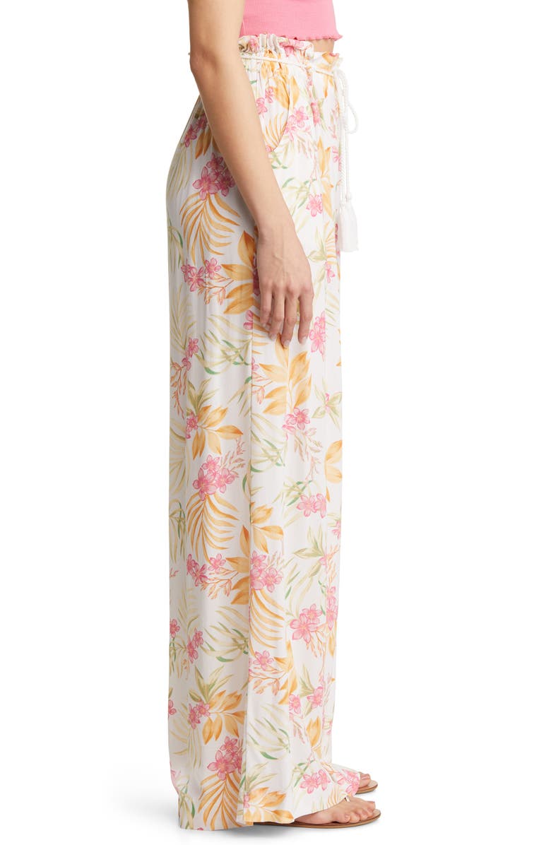 Rip Curl Sun Dance Floral High Waist Wide Leg Pants, Alternate, color, 
