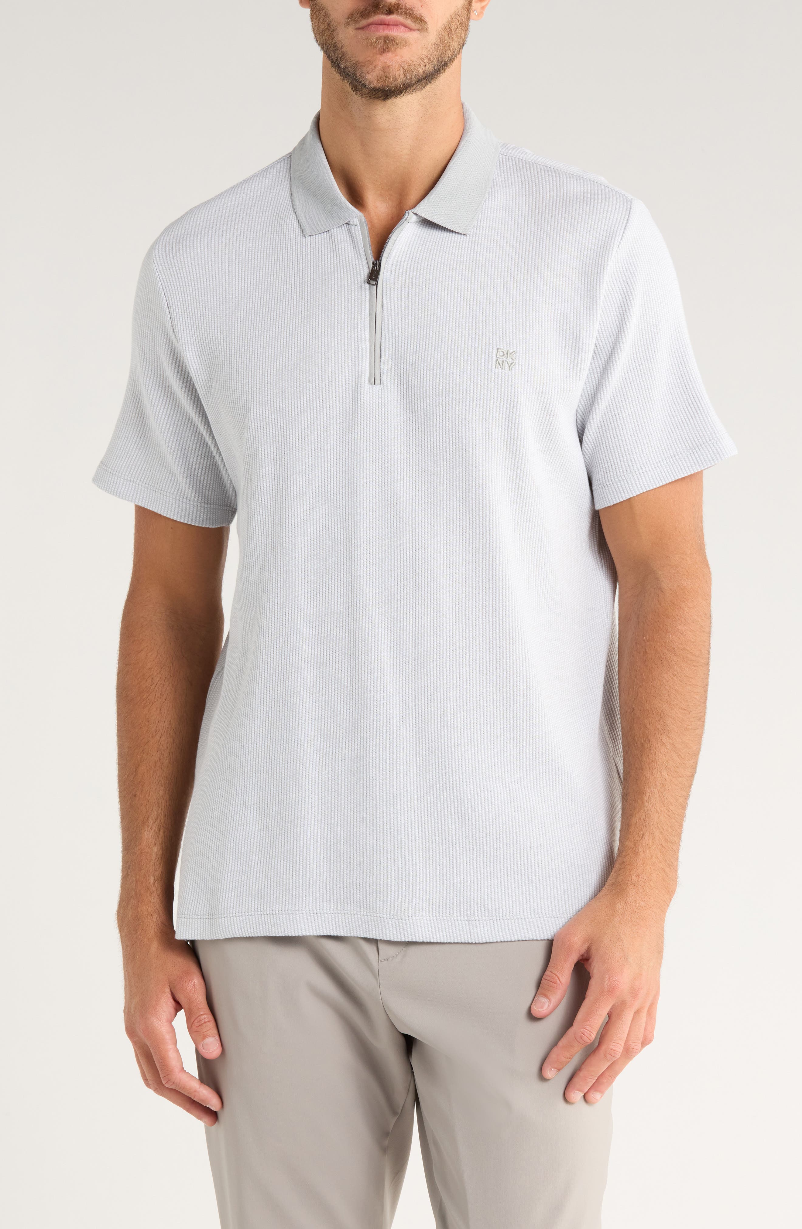 DKNY SPORTSWEAR Sumit Half Zip Knit Polo