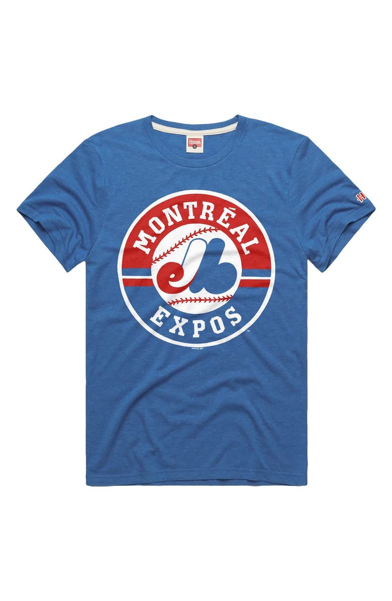 Homage Men's Homage Royal Montreal Expos Tri-Blend Hyperlocal T-Shirt, Main, color, Royal