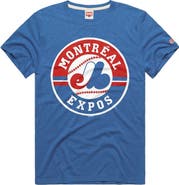 Homage Men's Homage Royal Montreal Expos Tri-Blend Hyperlocal T-Shirt