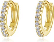 Lafonn Pavé Simulated Diamond Huggie Hoop Earrings