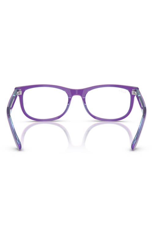 Shop Ray Ban Ray-ban Kids' 48mm Pillow Optical Glasses In Violet