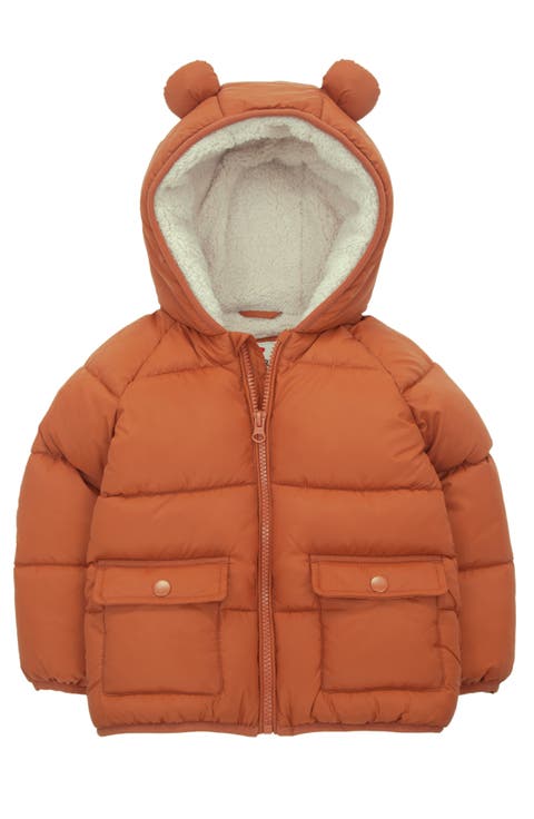 Baby Fleece Lined Bear Puffer Jacket (Baby)