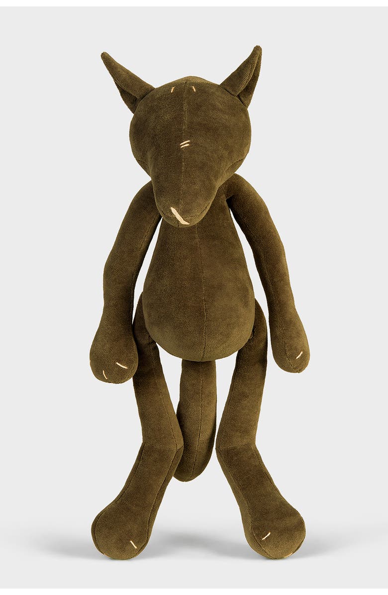 ADADA Piotr, the wolf stuffed animal with white pullover, Main, color, Brown