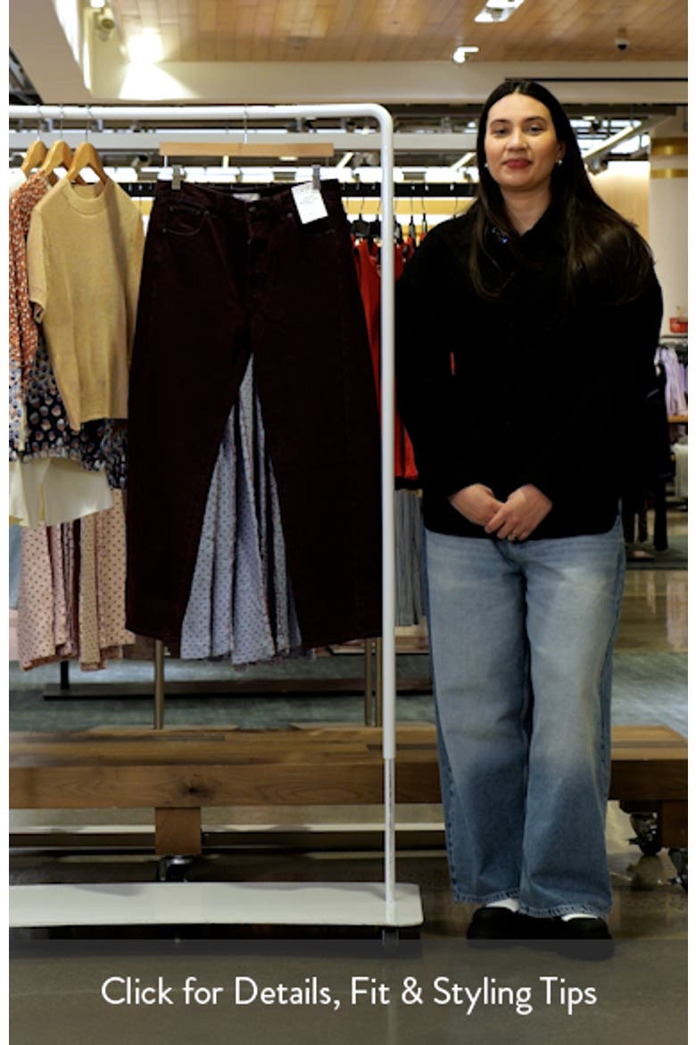 Pieced Barrel Leg Jeans video