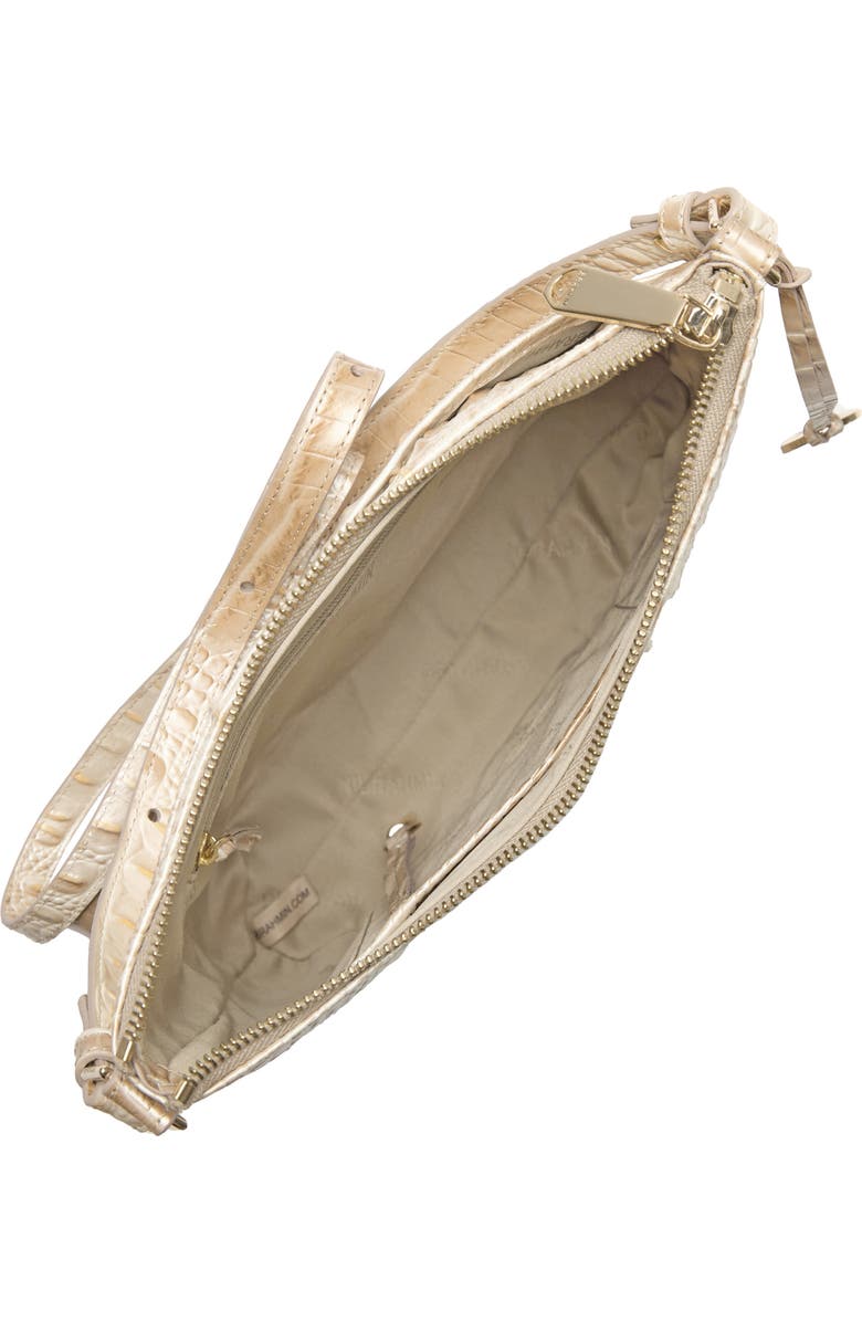 Brahmin Katie Croc Embossed Leather Crossbody Bag, Alternate, color, Contour