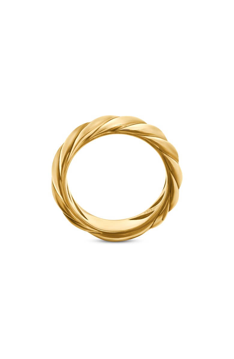 David Yurman Sculpted Cable Band Ring in 18K Yellow Gold, Alternate, color, 18K Yellow Gold