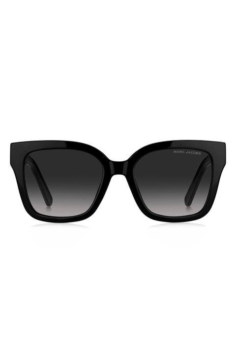 53mm Gradient Square Sunglasses