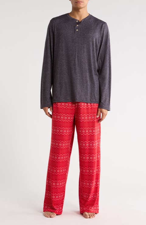 Matching Family Fair Isle Henley Pajamas