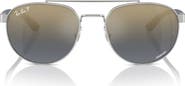 Ray-Ban 56mm Polarized Irregular Sunglasses